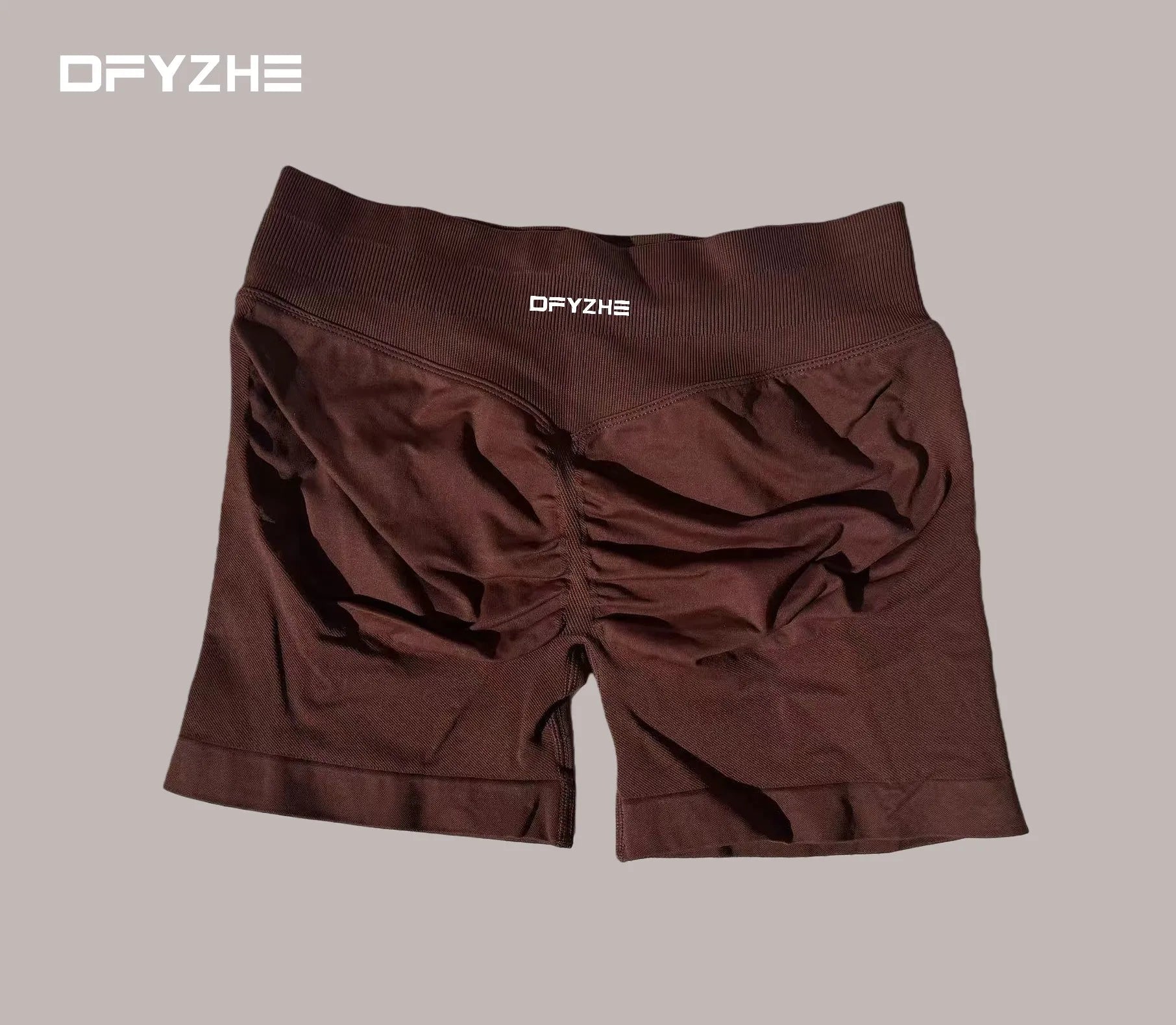 DFYZHE Women's Impact Shorts 4.5" – Seamless High Waist Ribbed Workout Shorts for Yoga Cycling & Fitness Tahsi Fashion House