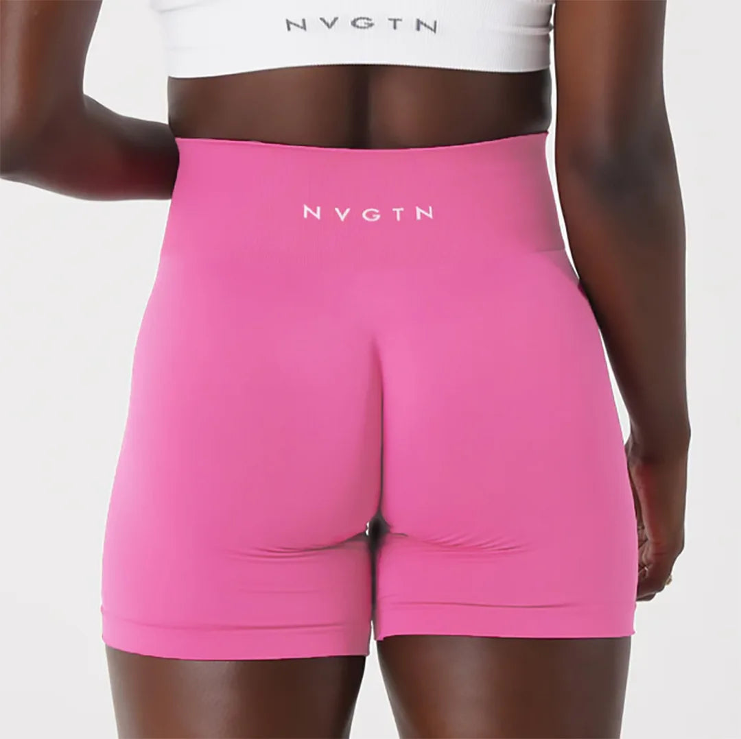 Cross-border seamless knitted yoga pants, outdoor sports shorts, high-waisted fitness leggings, women's three-quarter pants Tahsi Fashion House