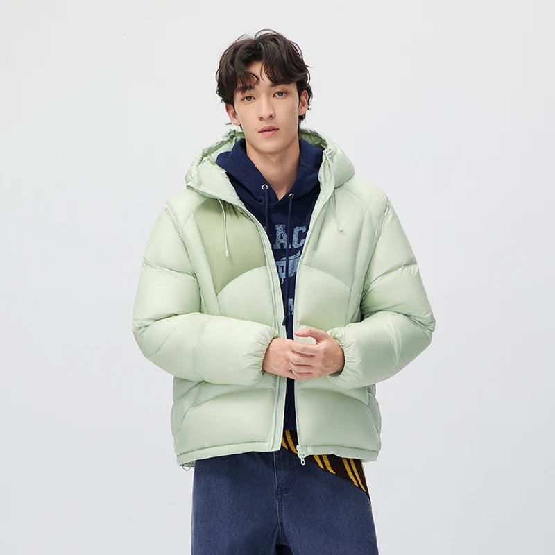 Semir Men Down Jacket Modern Style Outdoor Panel Design Hooded Water Repellent 2026 New Winter Daily Wear Urban Casual Style
