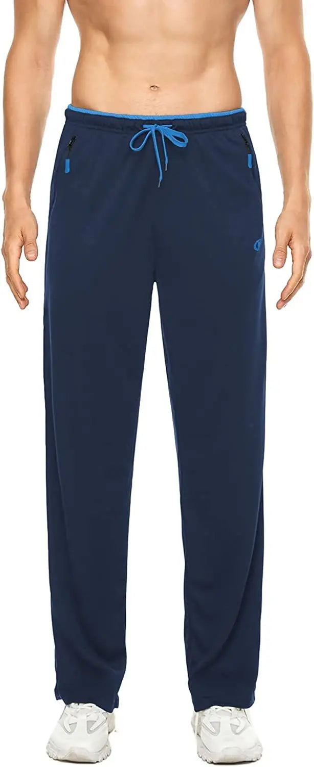 Men Sweatpants Running Sport Pants Drawstring Lightweight Solid Joggers Sport Streetwear Casual Breathable Trousers Tracksuit