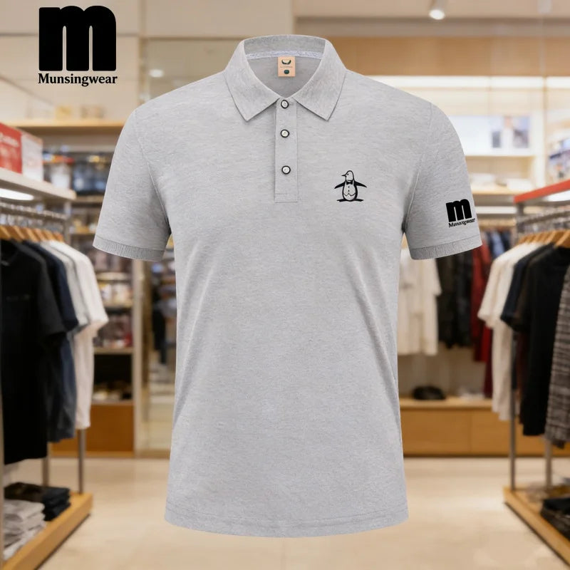 2026 Golf Polo Shirt Men's Business Polo Collar Half Sleeved Top New Summer Casual Short Sleeved T-shirt for Men An