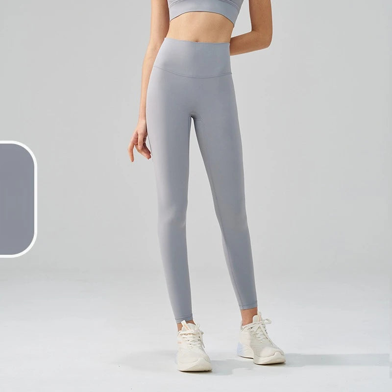 Women's 38 Colors Naked Feeling Yoga Leggings Women Sports Pants Tights Seamless Sport Femme Gym Leggins Workout Fitness Pants ATFH