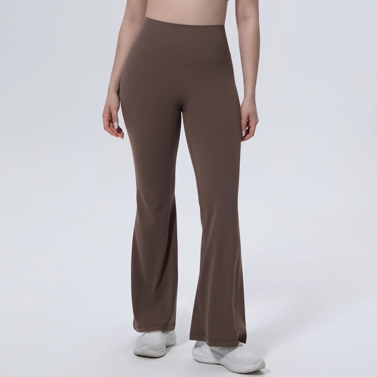 Hamidou High Waist Peach Buttocks Summer Wide Leg Pants Gym Outdoor Running Solid Color Yoga Pants Woman Fitness Sports Trousers ATFH