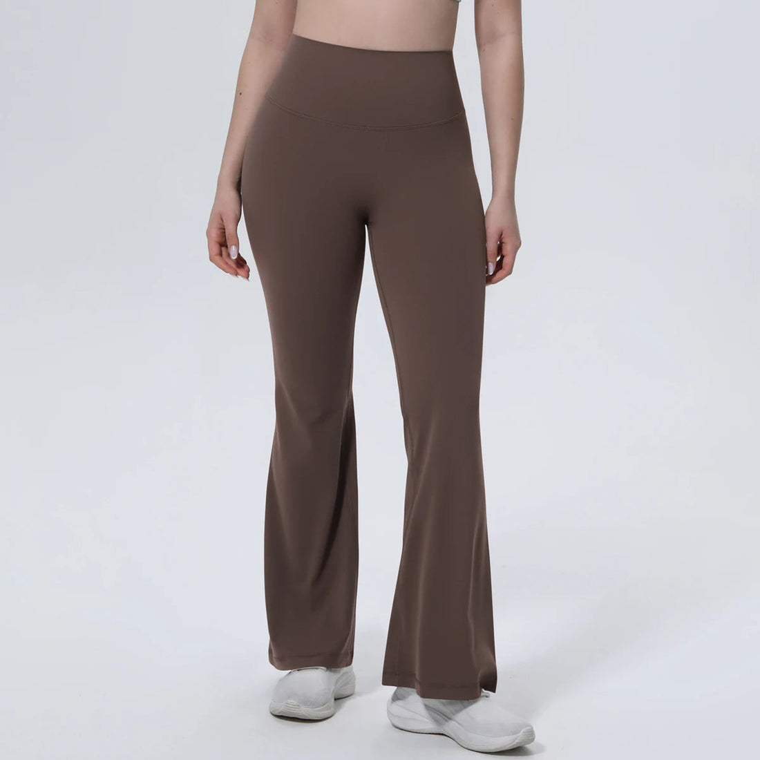 Hamidou High Waist Peach Buttocks Summer Wide Leg Pants Gym Outdoor Running Solid Color Yoga Pants Woman Fitness Sports Trousers ATFH