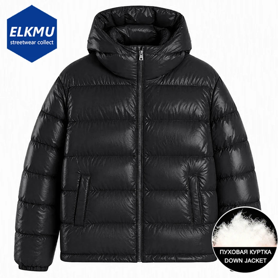 Winter Men Down Jackets 90% White Duck Puffer Jackets Thicken Warm Parkas Coat Unisex Hooded Down Coat Padded Jackets Outwear