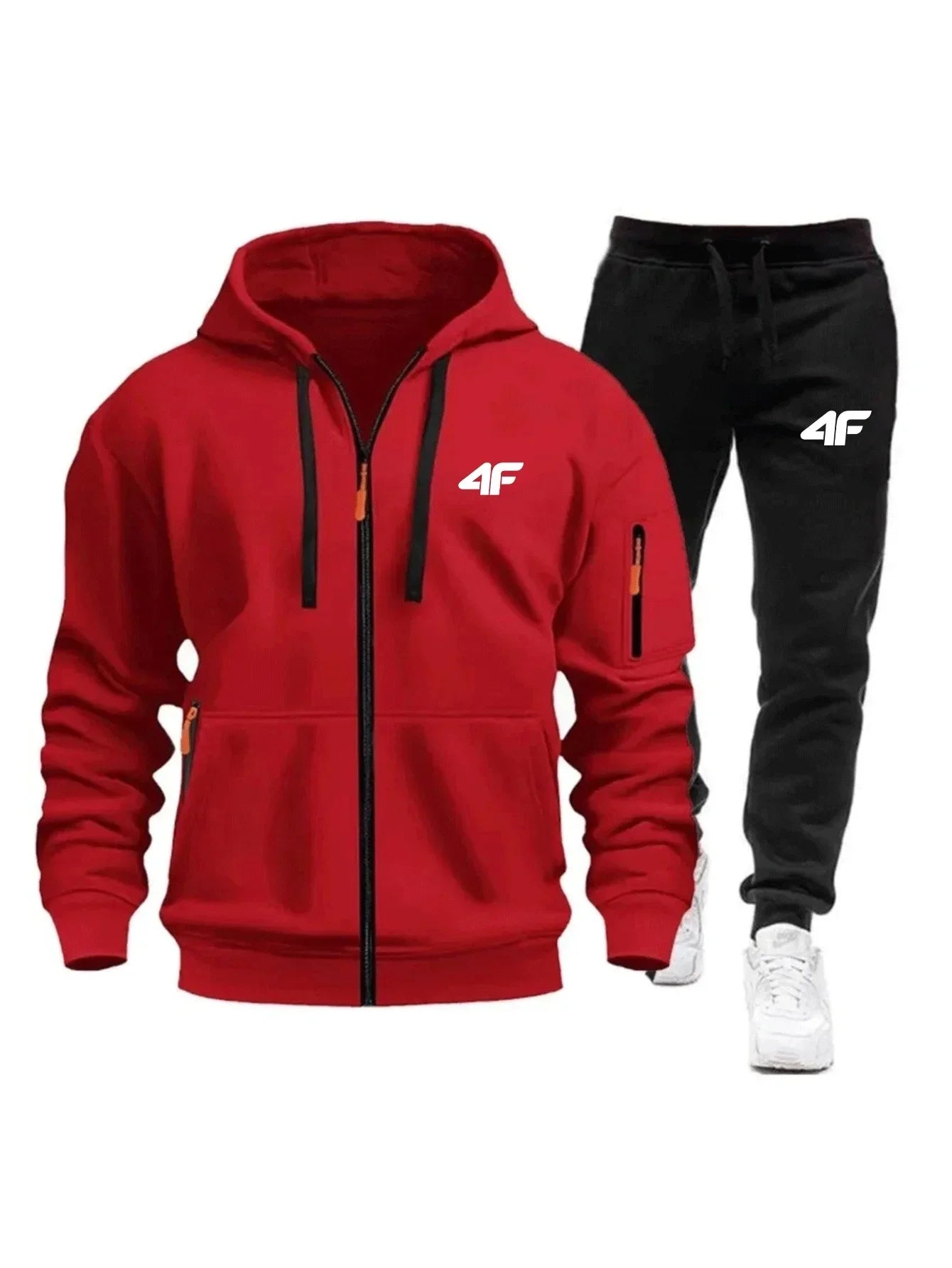 Sets for Men Two Piece Outdoors Mens Tracksuit Set Hot Sales Sportswear Man Sweatpants Hoodie Fashion Comfortable Casual Jogging - ATFH