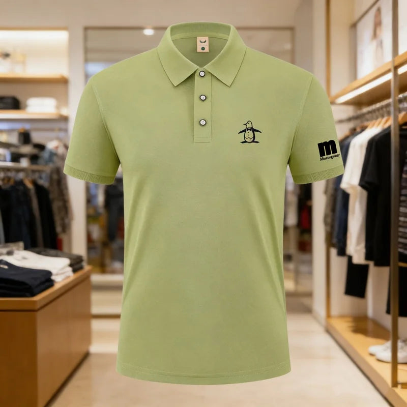2026 Golf Polo Shirt Men's Business Polo Collar Half Sleeved Top New Summer Casual Short Sleeved T-shirt for Men An