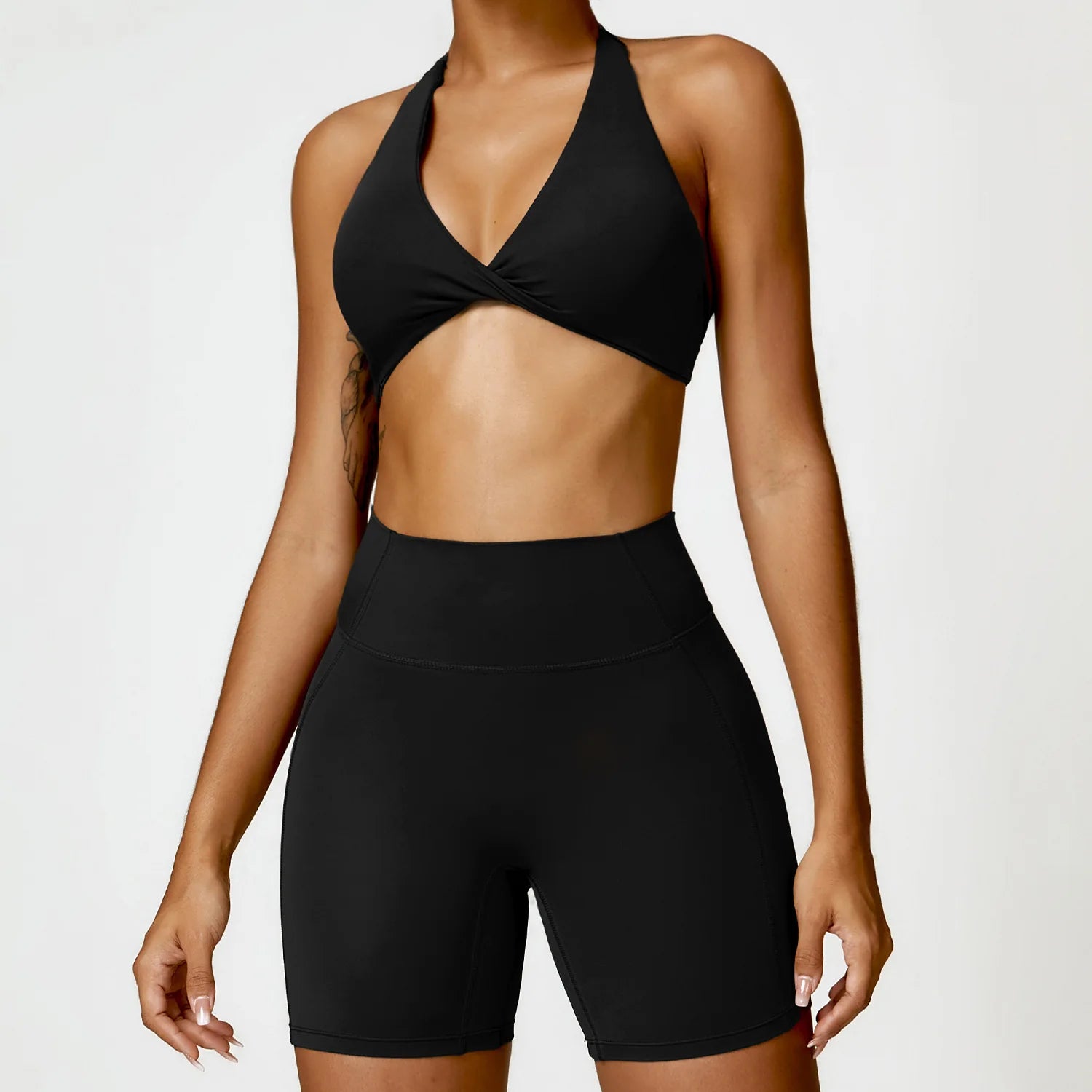 Women Seamless Yoga Set 2PCS Gym Workout Clothes for Female Push Up Bra High Waist Leggings Sexy Fitness Sportswear Sports Suits - ATFH