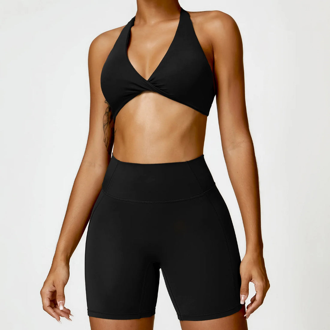 Women Seamless Yoga Set 2PCS Gym Workout Clothes for Female Push Up Bra High Waist Leggings Sexy Fitness Sportswear Sports Suits - ATFH
