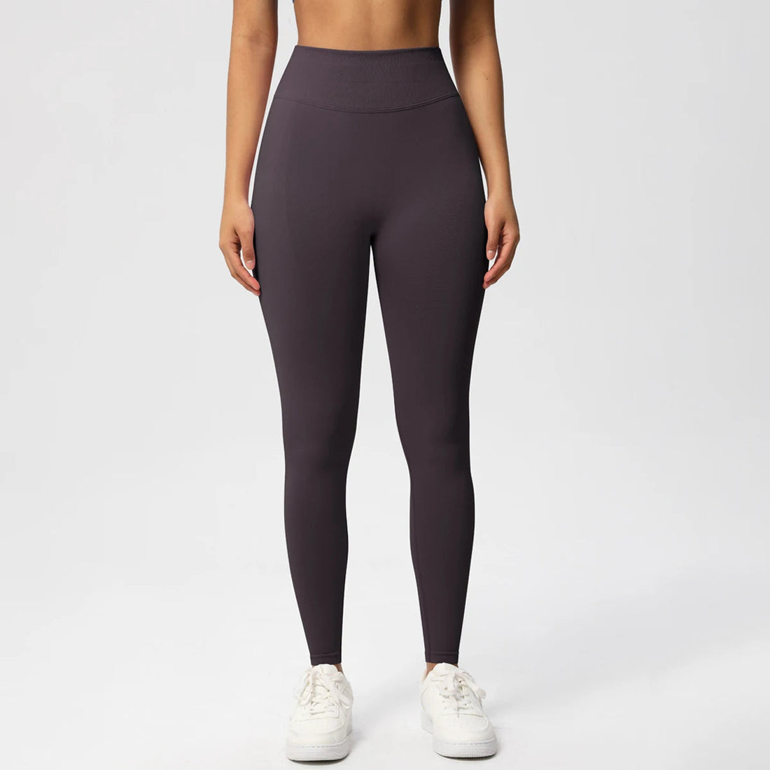 Seamless Women Solid Waist Yoga Pants Three-section Waist Sexy Hip-lifting Tight Sports Pants Fitness Exercise Yoga Pants ATFH