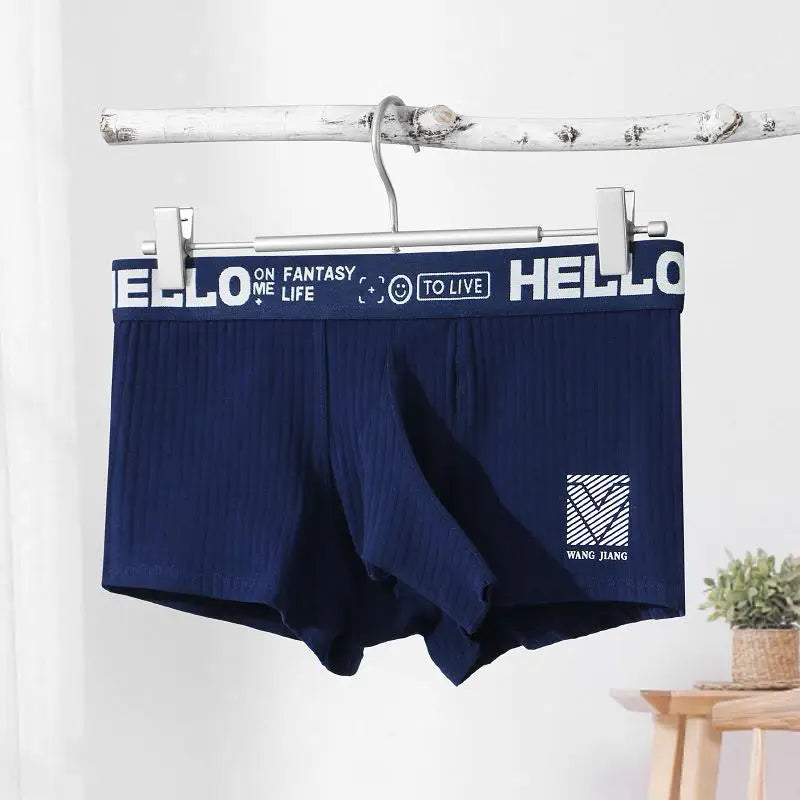 Men's Open Elephant Nose Boxer Shorts Cotton Comfortable Breathable Male Separate Long Penis Pouch Underpants Sexy Underwear
