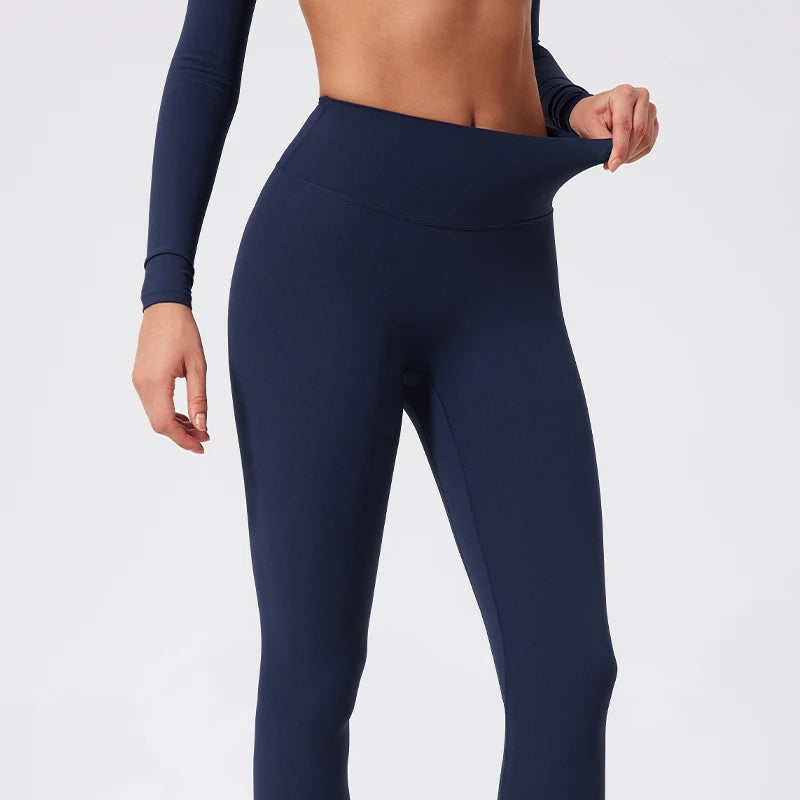 Hearuisavy Summer High Waist Workout Leggings Woman Gym Pants Running Push Up Sports Leggings Quick-Dry Scrunch Tight Yoga Pants - ATFH