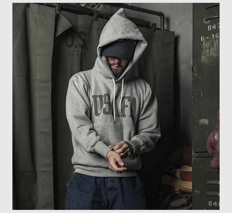 STOCK Heavy Thickened NON Tier Bottom Sweater Men's USAFA Sports Pullover Hoodie 2026ss design - ATFH