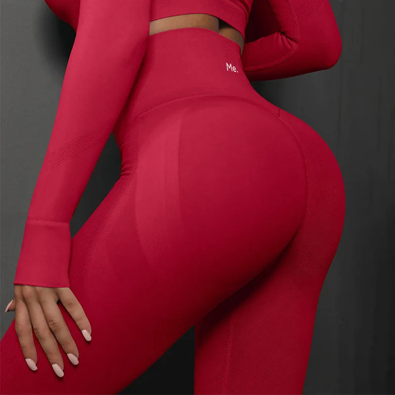 BetterMe Seamless Gym Leggings Yoga Pants Sexy High Waist Booty Lifting Leggings Pants Women Sports Clothing Fitness Wear - ATFH