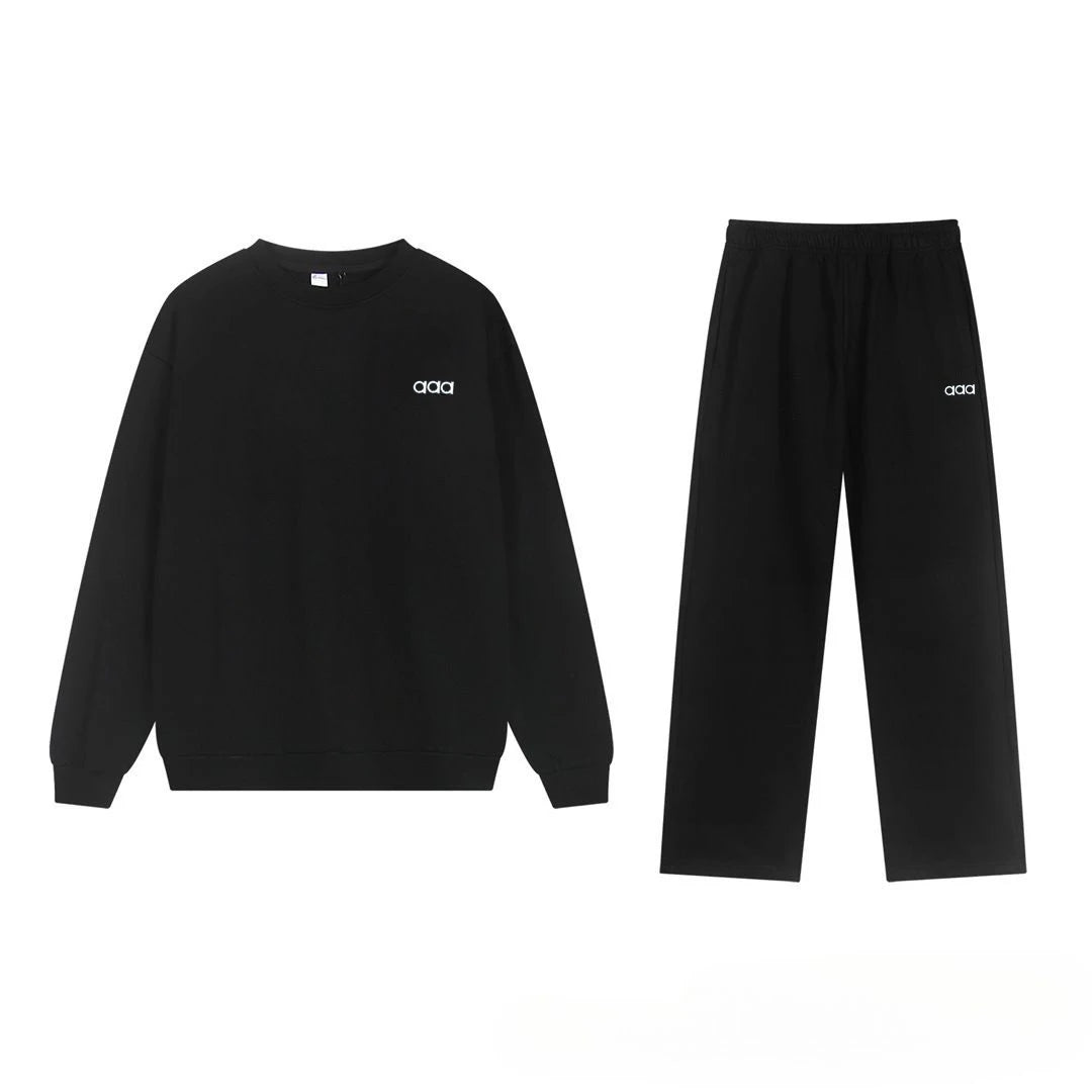 2026 Men's Autumn/Winter Sports and Leisure Top, Pants, Loose and Comfortable Simple Set, Two Piece Set - ATFH