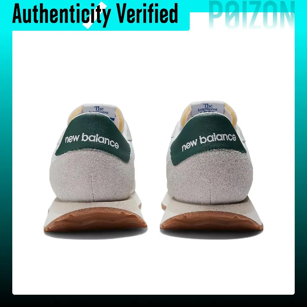 New Balance NB 237 Vintage Fabric Abrasion Resistant Low top Casual Running Shoes Unisex Gray Green MS237RF