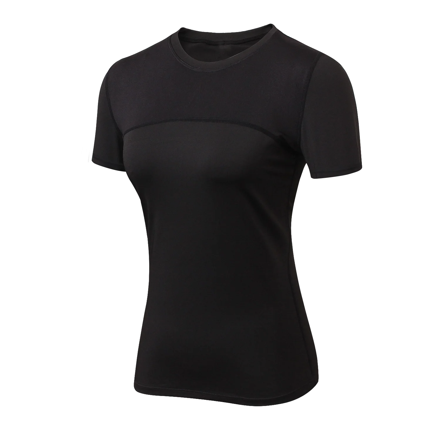 Women Yoga Tops Quick Dry Sport Top Fitness Women Top Black Solid Sleeveless Fitness Running Tops Gym T Shirt - ATFH