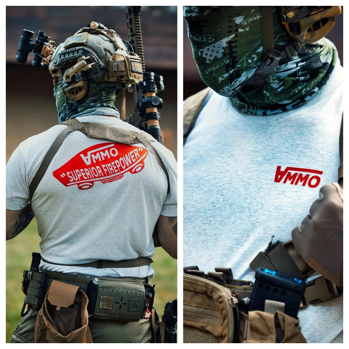 Acta Non Verba Military Tactical Art Style Summer Casual T-shirt Men's and Women's Luxury Brand ATFH