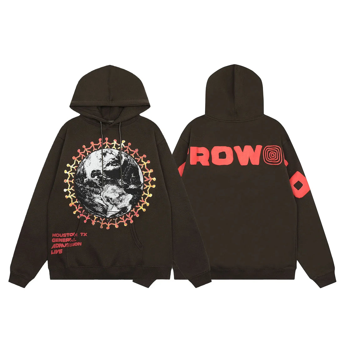 Y2k Streetwear Flame Person Letter Print Hooded Sweatshirts for Men and Pullover Ropa Hombre Sudaderas Fleece Baggy Hoodies - ATFH