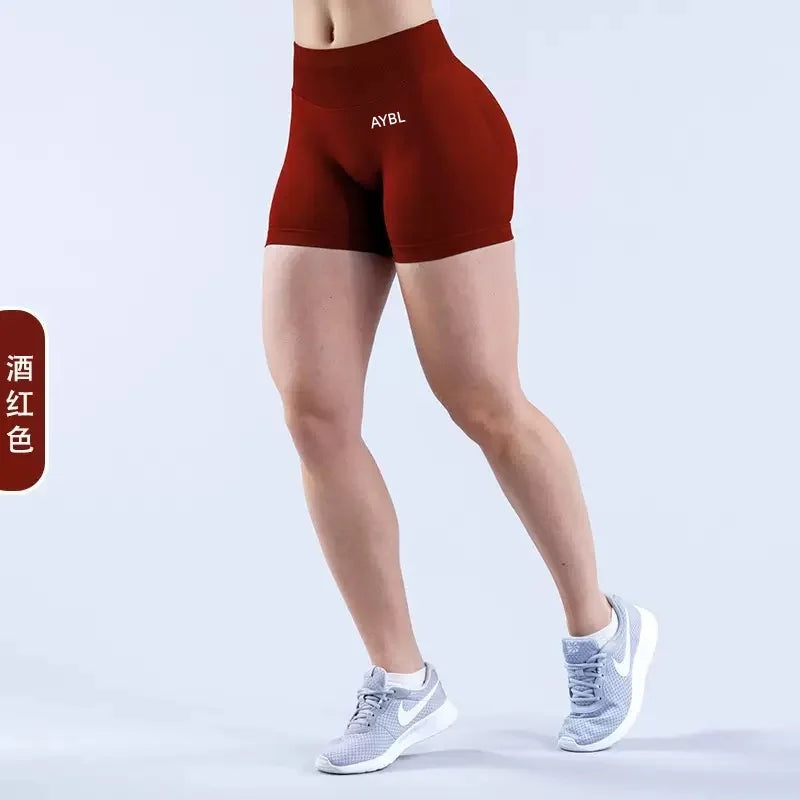 Yoga Shorts Fashion Adapt Seamless Women Seamless Sports Yoga Shorts Low Ribbed Band Gym Empower Seamless Shorts Fitness Workout Tahsi Fashion House