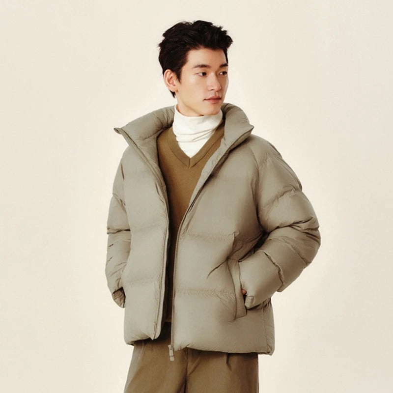 Semir Down Jacket Men 2026 Winter New Thickened Short Coat Three-Proof Thermal Puffer Coat Couple Top Trendy Down Jacket