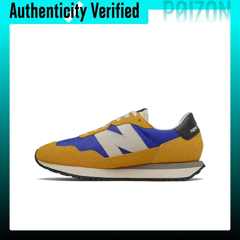New Balance NB 237 Casual Shoes Unisex Low-top Poplar Yellow/Cobalt Blue MS237AA