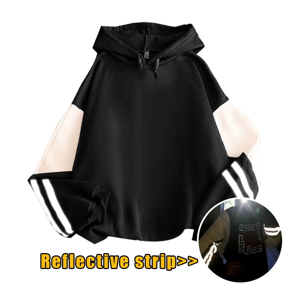 American Retro DETROIT Letter Print Hoodies For Men Women Harajuku Pullover Clothes Hip Hop Y2k Long Sleeve Pullover Sweatshirts - ATFH