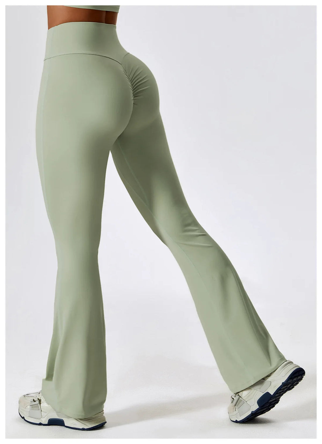 Flare Leggings Yoga Pants Women Bell-bottoms Yoga Trousers High Waist Fitness Pants Stretch Gym Casual Sports ATFH