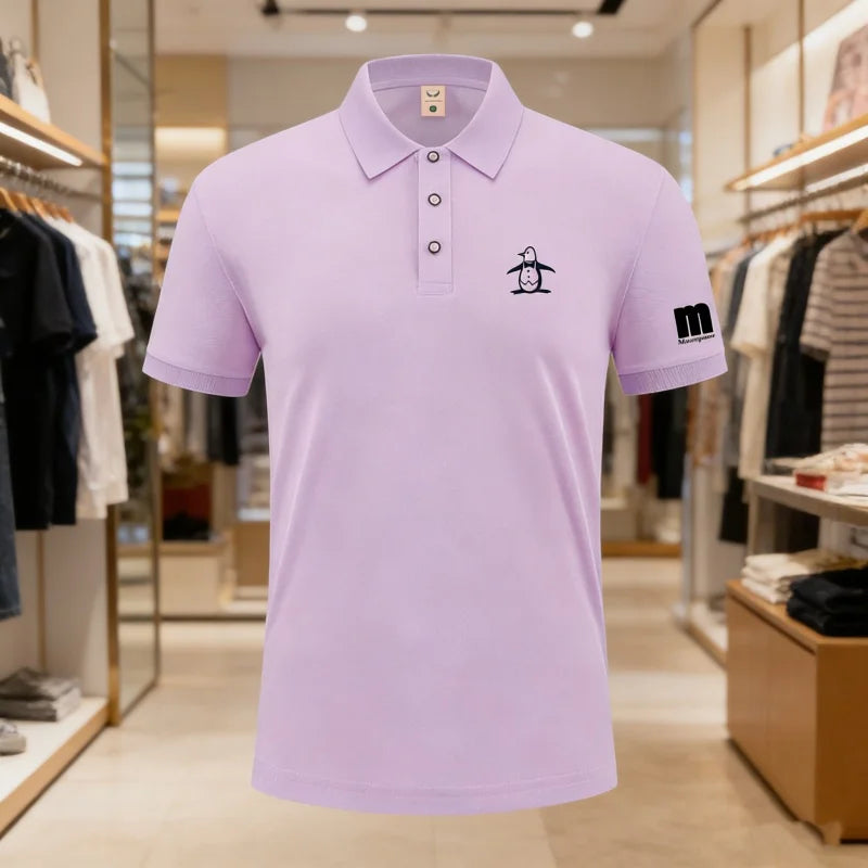 2026 Golf Polo Shirt Men's Business Polo Collar Half Sleeved Top New Summer Casual Short Sleeved T-shirt for Men An