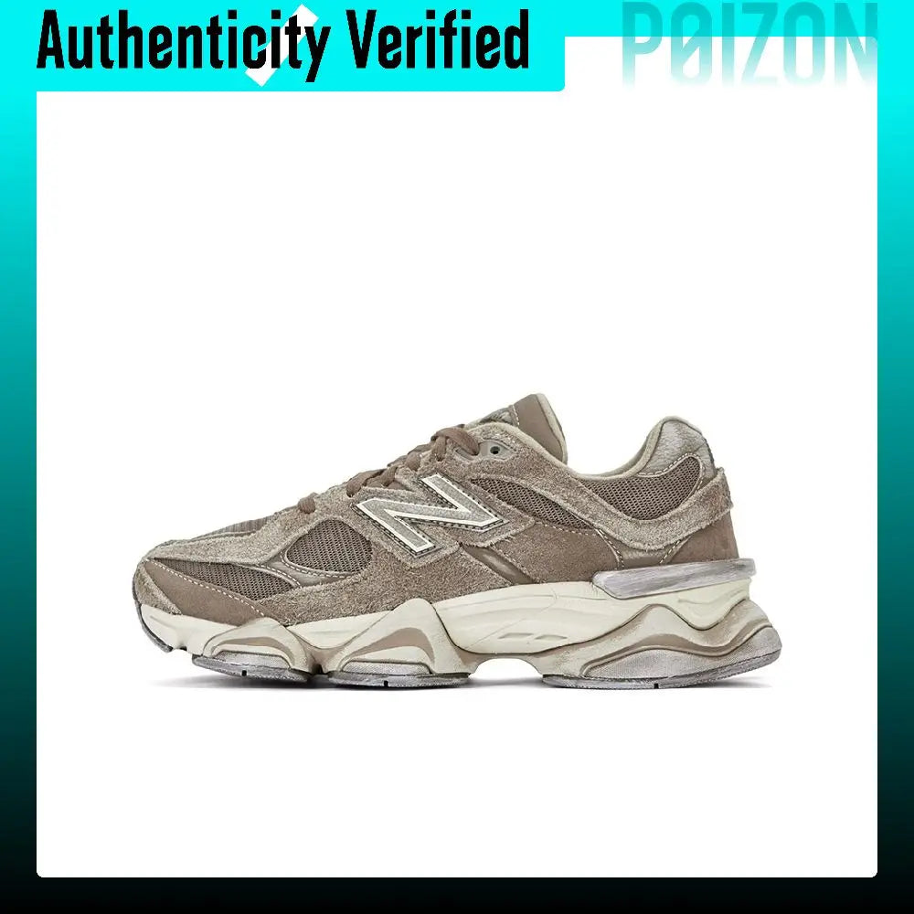 New Balance NB 9060 Mesh, Textile, Pigskin Abrasion Resistant Slip Resistant Low top Casual Shoes Unisex U9060PB
