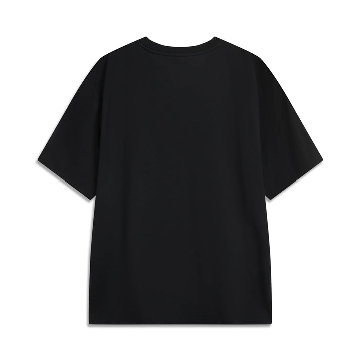 Li-Ning Men's Sports Style T-Shirt 75%Cotton 25%Polyester Regular Fit Comfortable LiNing Embroidery Logo Tee Top AHSV145 - ATFH