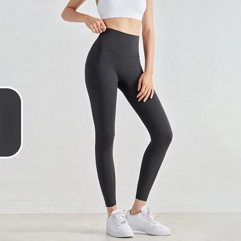 New 35 Colors Naked Feeling Yoga Pants High Waist Seamless Leggings Sport Women Fitness Gym Leggings With Pocket - ATFH