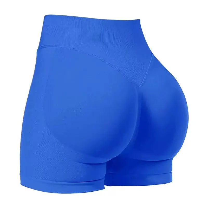 Women's Seamless High Waist Gym Shorts Butt Lifting Slim Fit High Elastic Yoga Shorts for Fitness Training Running & Cycling