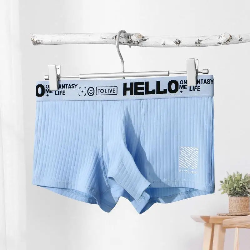 Men's Open Elephant Nose Boxer Shorts Cotton Comfortable Breathable Male Separate Long Penis Pouch Underpants Sexy Underwear