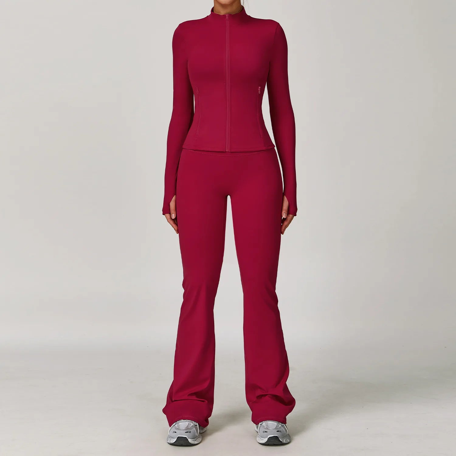 2/3PCS Yoga Suit Sports Set Gym Set Women Tracksuit Running Workout Clothes Long Sleeve Sports Bra Athletic Wear Yoga Clothing - ATFH