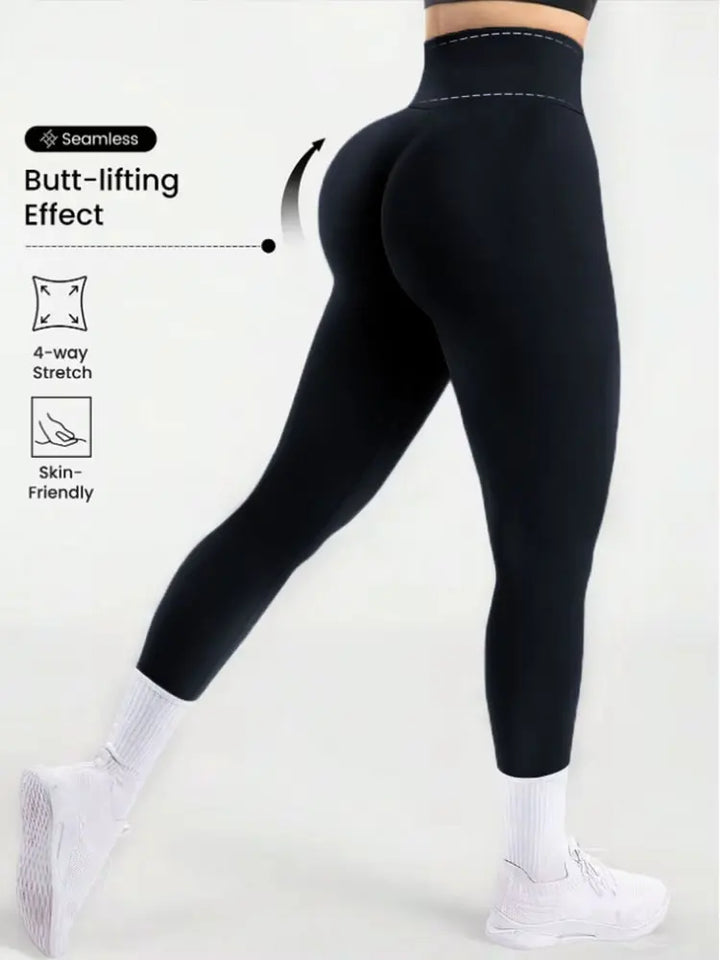 High Waist Yoga Leggings Women Booty Lifting Push Up Sweatpants Fitness Running Hip Lift Yoga Pants Highly Elastic Gym Trousers - ATFH