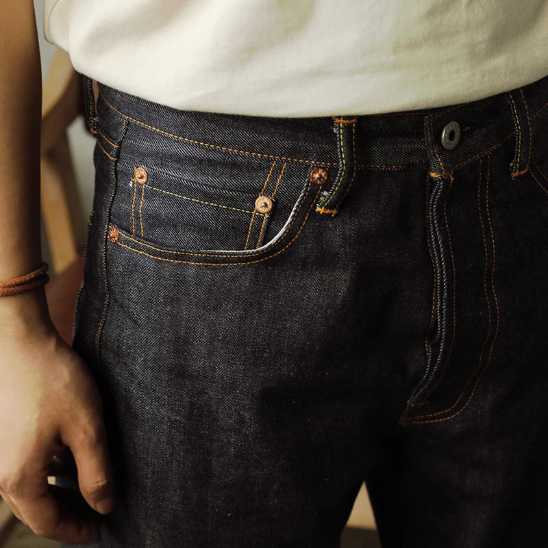 Red Tornado 55501 Relaxed Straight Fit Men's Jeans Raw Selvedge Denim Pants Amekaji ATFH