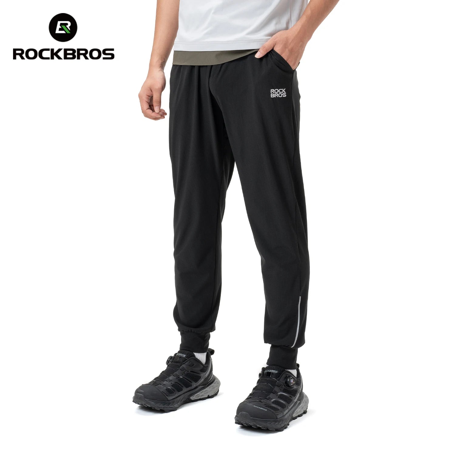 ROCKBROS Summer Sport Thin Pants Running Outdoor Long Trousers Breathable Fitness Casual Riding Bicycle Pants Daily Sweatpants