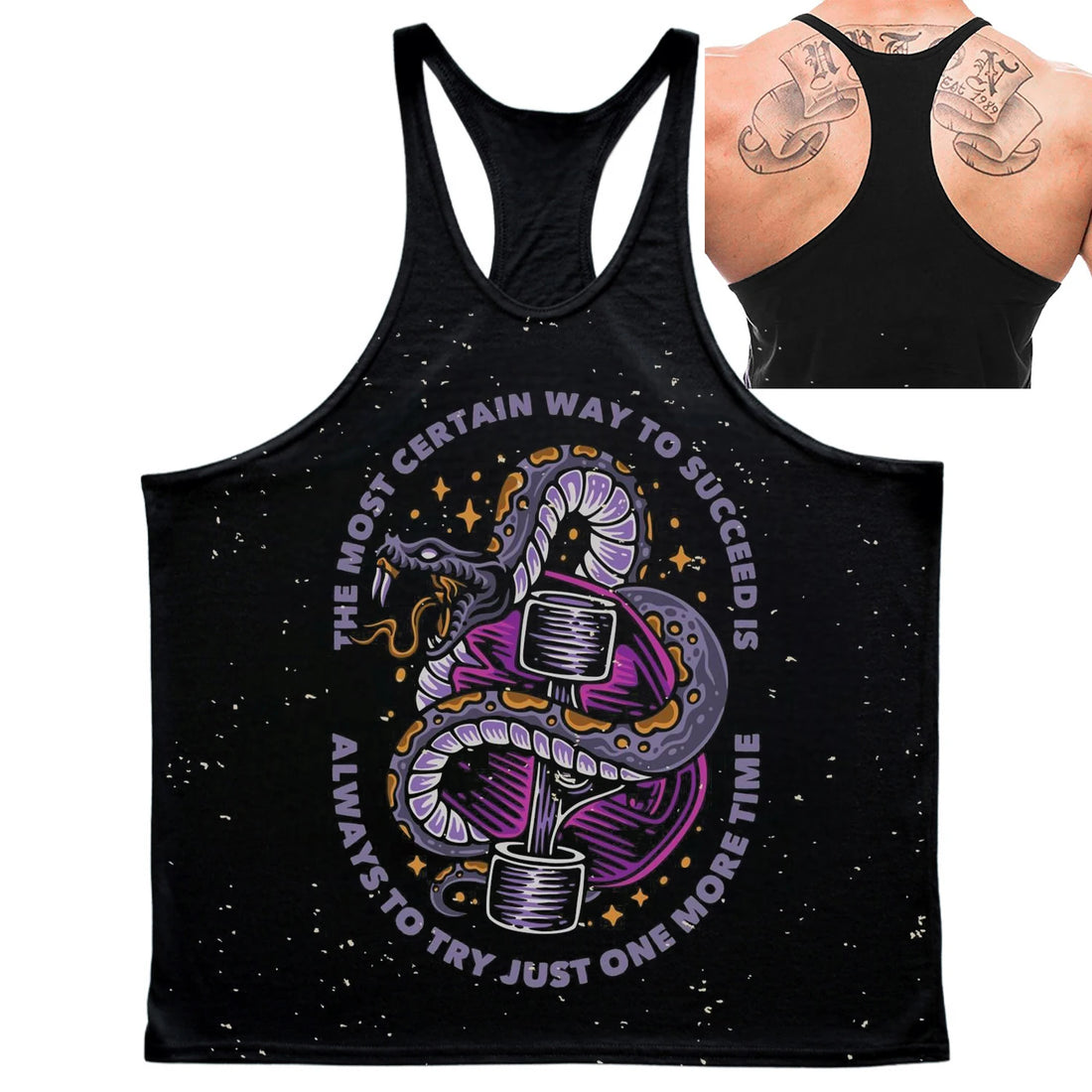 Men's Gym Stringer Tank Tops "No Pain No Gain" "Excuses Don't Build Muscles" Slogans Bodybuilding Harajuku Y2k Sleeveless Shirts