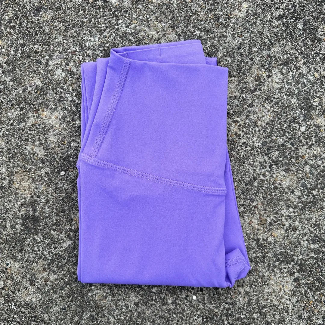 Solid Color High Waist Yoga Legging Athletic soft Women Sport Pant Tight Butter Gym Comprehensive Training Jog Back Waist Pocket - ATFH