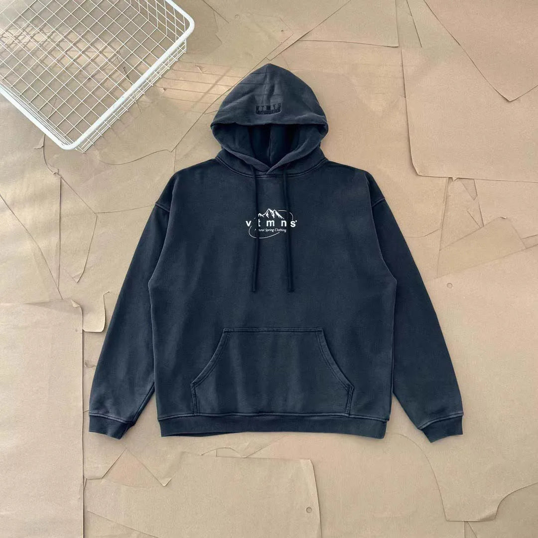 2025FW Best Vesion VTRN HUB Website Logo Printed Women Men Hooded Sweatshirt Hoodies Hiphop Oversized Men Cotton Hoodie Pullover - ATFH