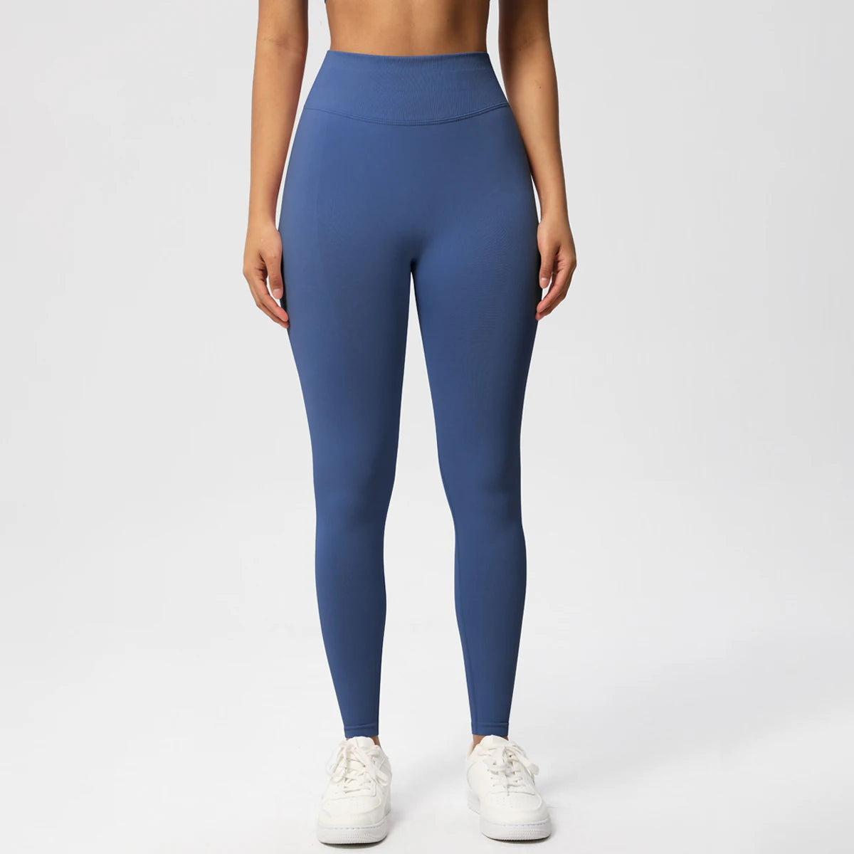 Seamless Women Solid Waist Yoga Pants Three-section Waist Sexy Hip-lifting Tight Sports Pants Fitness Exercise Yoga Pants - ATFH
