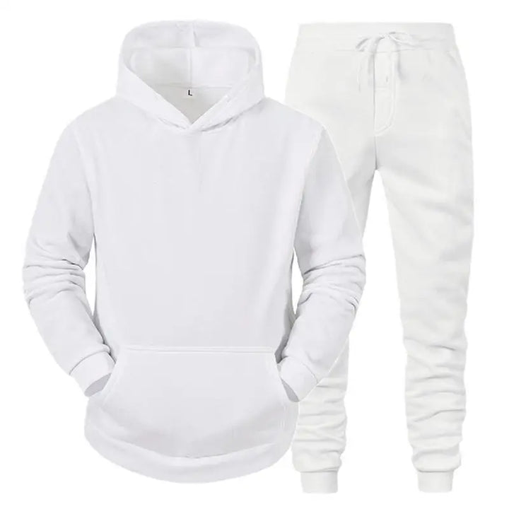 Men Sportswear Sweater Suit Hoodies + Pants Sports Clothing Spring Autumn Sets Jogging Trousers Running Male Tracksuits - ATFH