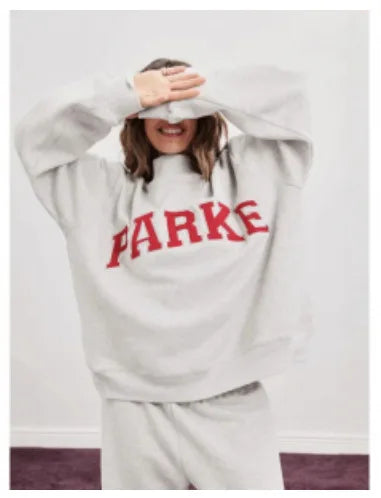 Women's sweatshirt for fitness and exercise with embroidered design and hood - ATFH