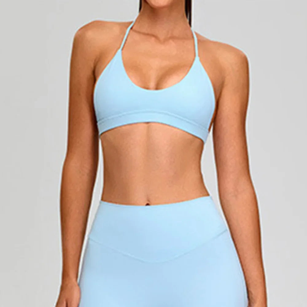 Sports Underwear for Women Fitness Top Push Up Sport Bra Backless Yoga Bra Sport Tops Running Vest Breathable Workout Gym Wear - ATFH