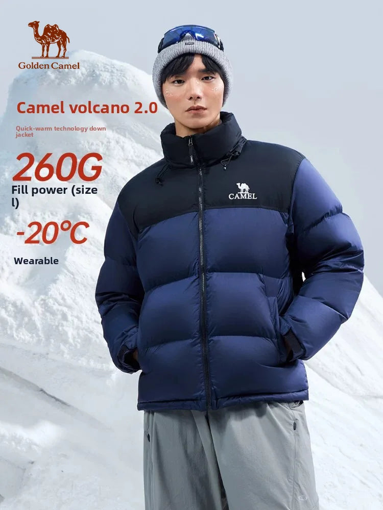 Golden Camel Winter Men Hiking Down Jacket Outdoor Windproof Waterproof Ultralight 680FP Quick Dry Jacket Camping Coat