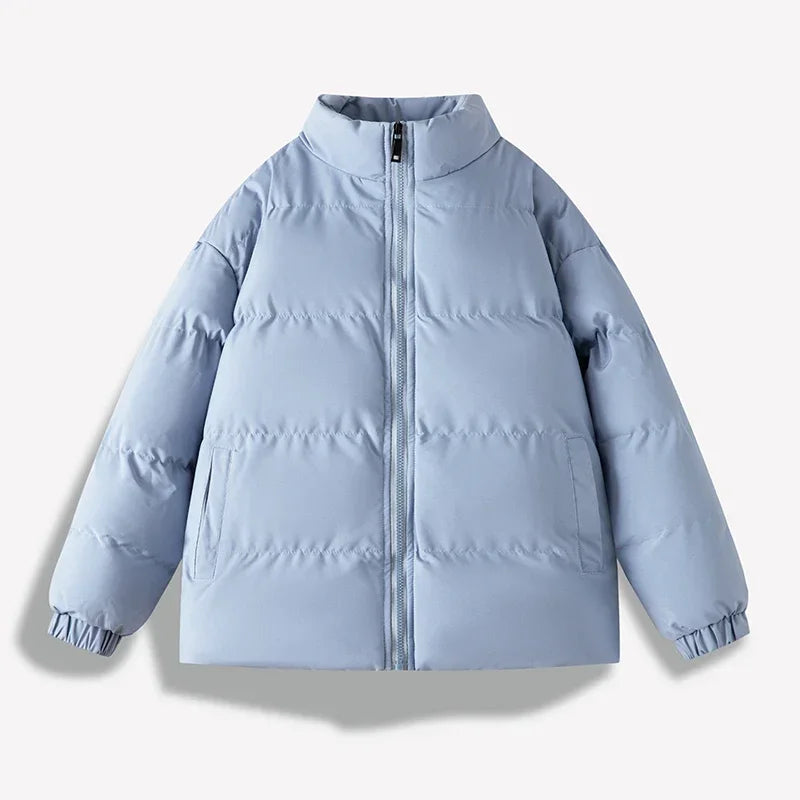 Large Size 5XL Stand-up Collar Winter Coat Bakery Clothes Men's Parkas Simple Urban Tide Couple Models Thickened Warm