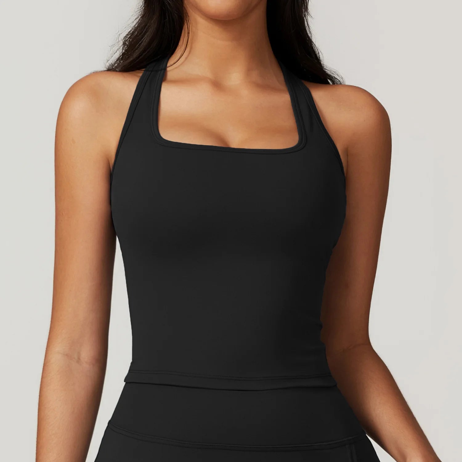 Hearuisavy Summer Shockproof Yoga Vest Running Gym Tank Top Women Fitness Quick-Dry Workout Vest Female Sports Sleeveless Top - ATFH