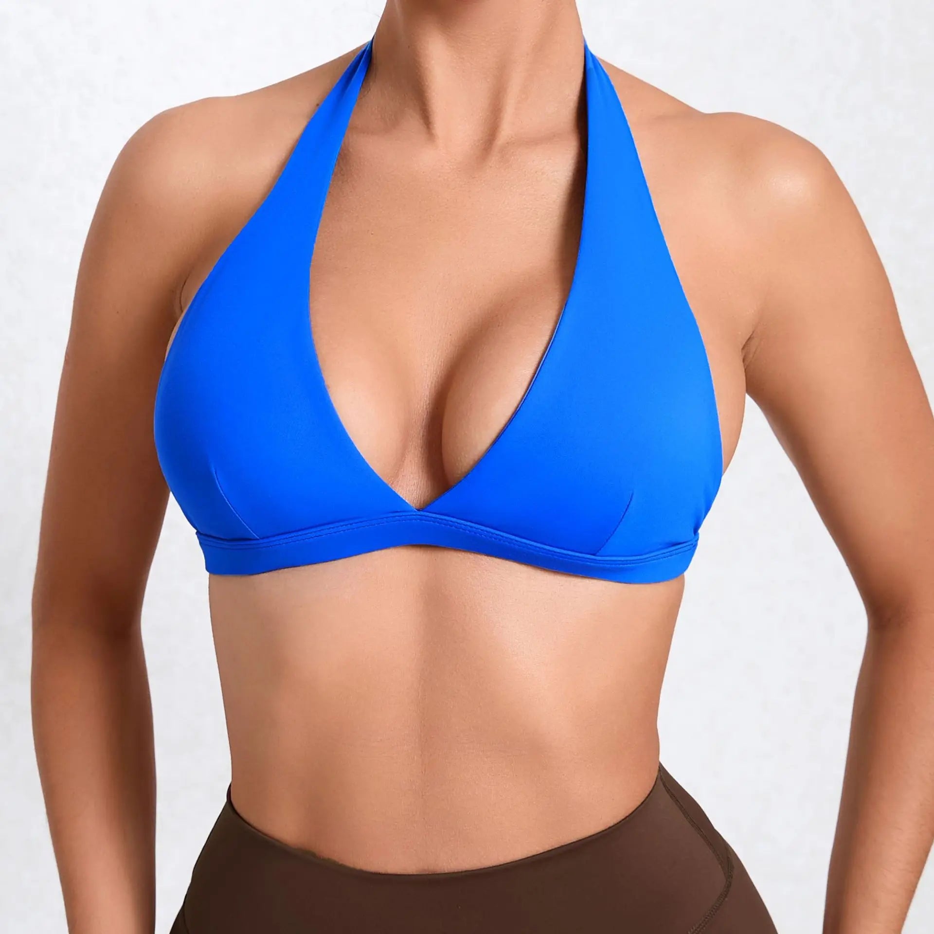 Workout Set for Women Quick Dry Yoga Outfit Seamless Sports Bra High Waist Gym Leggings with Pockets Running Fitness - ATFH