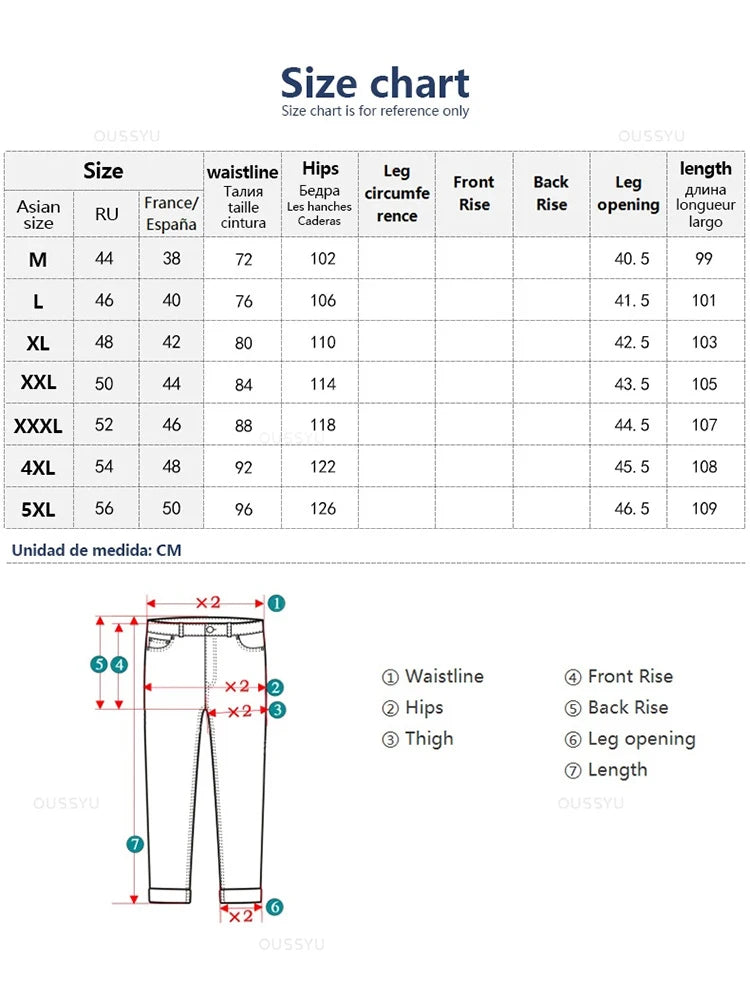 Summer Ultrathin Soft Lyocell Fabric Men's Jeans Breathe Loose Straight Pants Elastic Waist Korea Casual Trouser Plus Size M-5XL ATFH